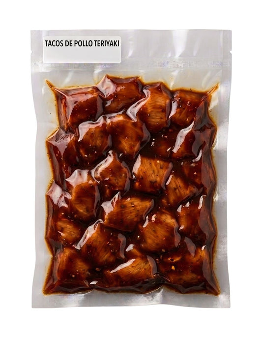 TACOS MARINADOS POLLO TERIYAKI