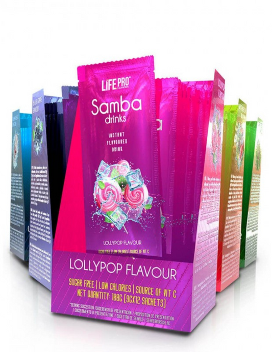 Life Pro Samba 12 SOBRES SABOR LOLLYPOP
