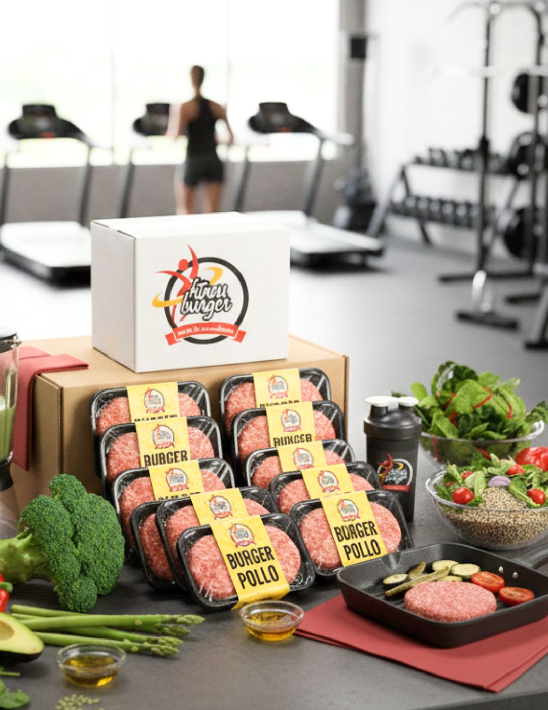 PACK DE 10 BANDEJAS DE BURGER DE POLLO