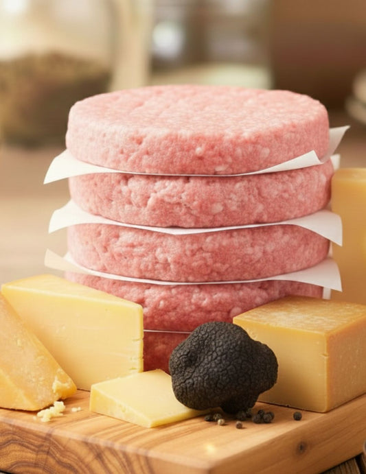 BURGER POLLO TRUFA Y QUESO