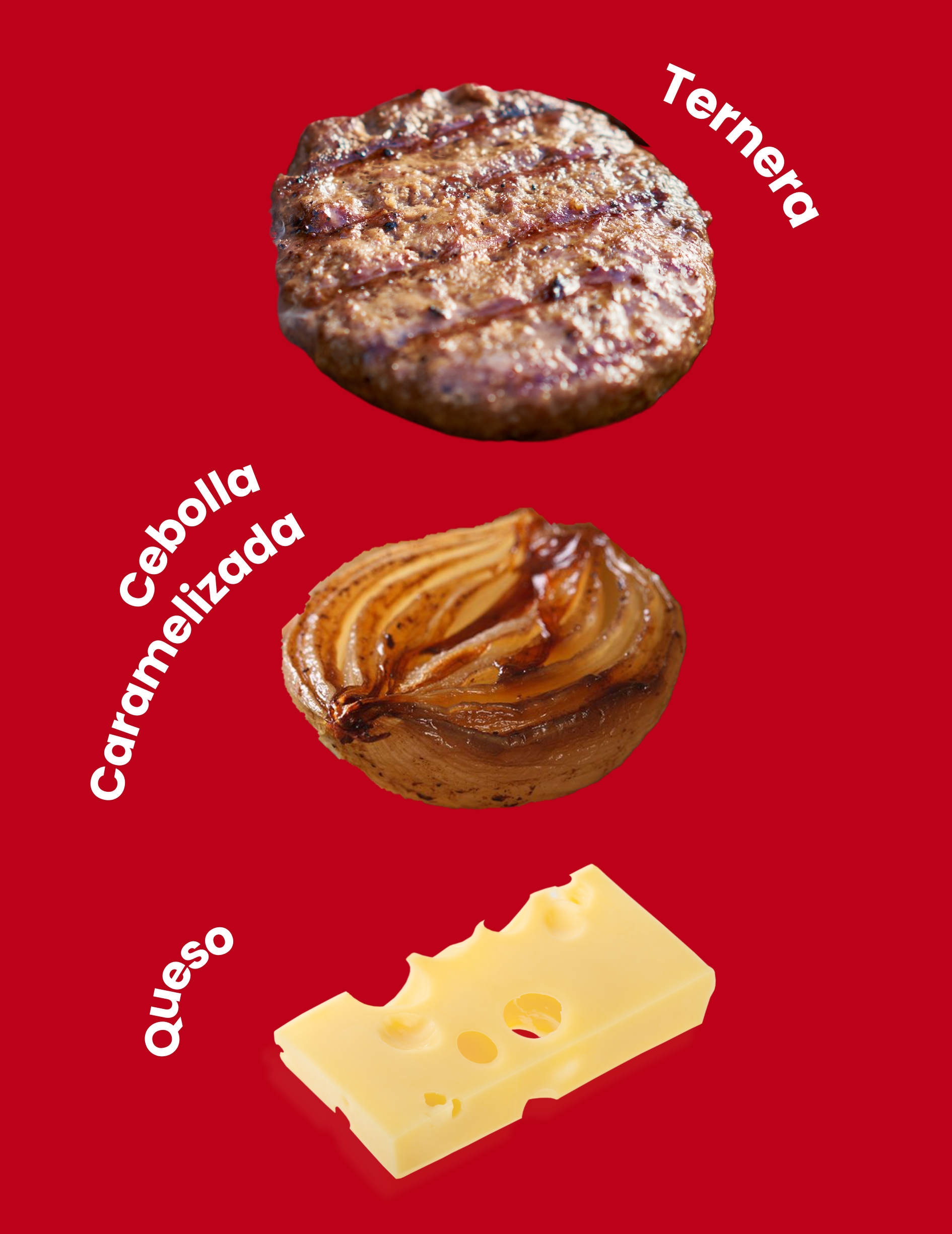 HAMBURGUESAS DE TERNERA SUPERCHEDDAR, RELLENAS DE QUESO CHEDDAR